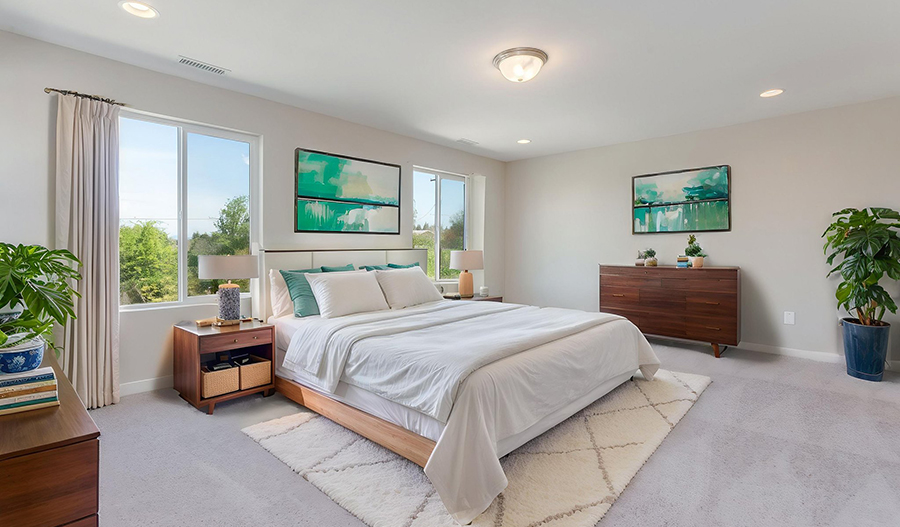 Bedroom of the Marblewood floor plan