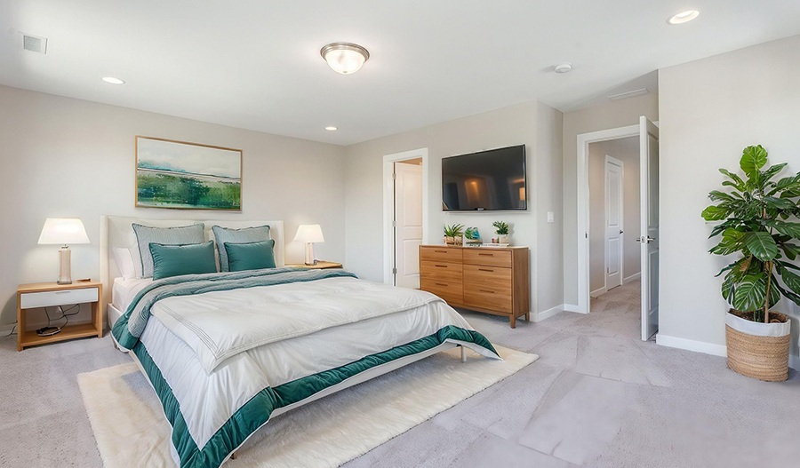 Bedroom of the Marblewood floor plan