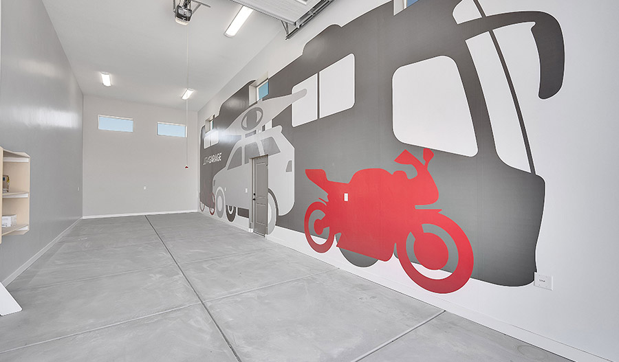 Garage of the Pewter floor plan