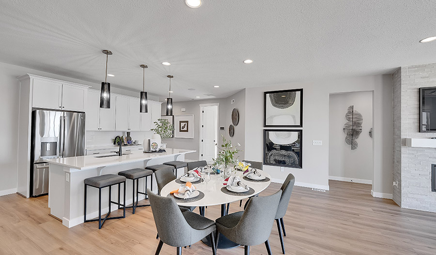 Dining Area of the Pewter floor plan