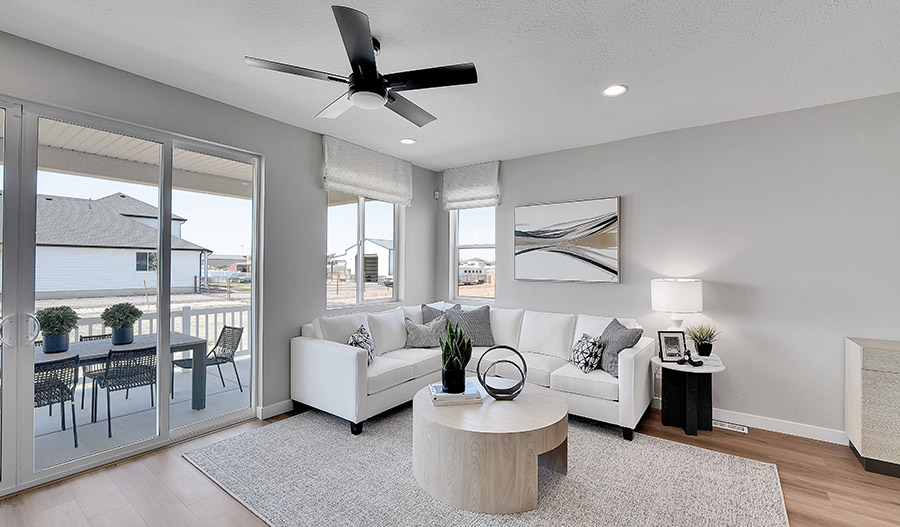 Great Room of the Pewter floor plan