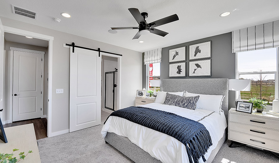 Bedroom of the Pewter floor plan