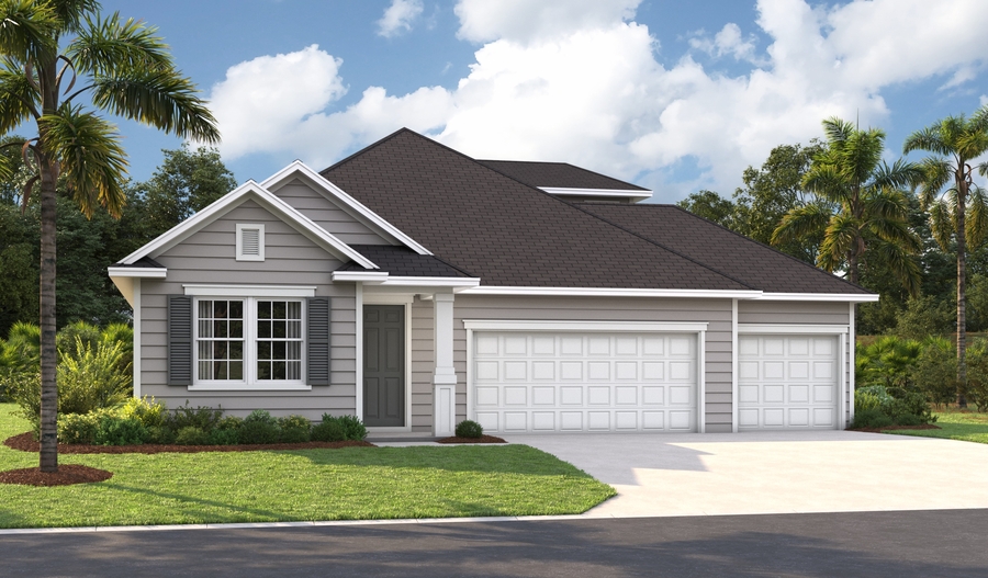 Masterplan 3-car Elevation K of the Appleby floor plan