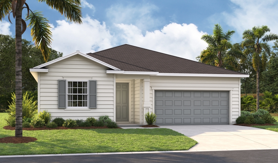 Masterplan 2-3 car Elevation K of the Raleigh floor plan