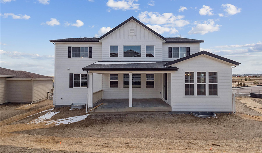 Rear Exterior of the DillonII floor plan