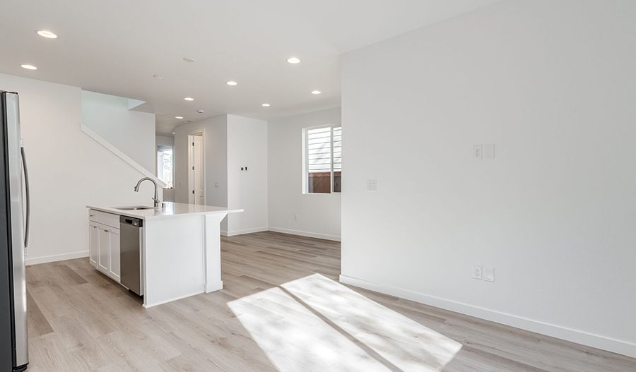 Great Room of the Valerie floor plan