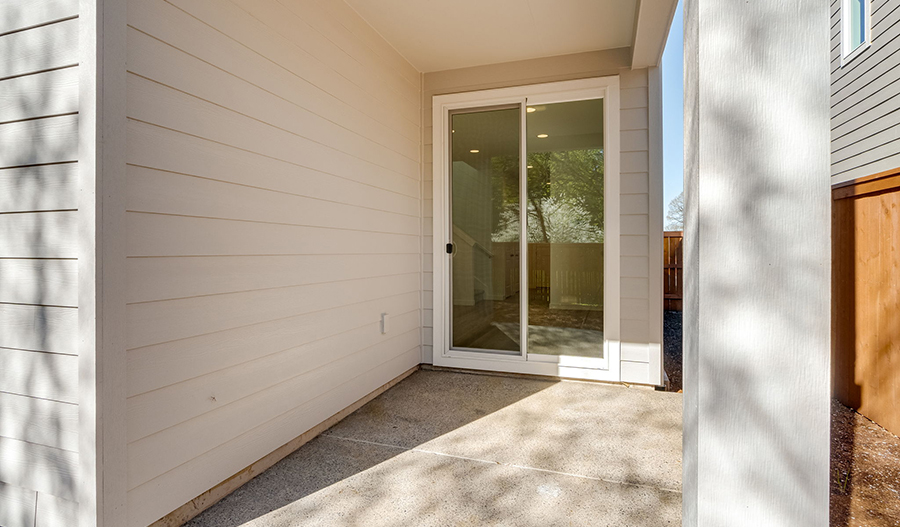 Patio of the Valerie floor plan