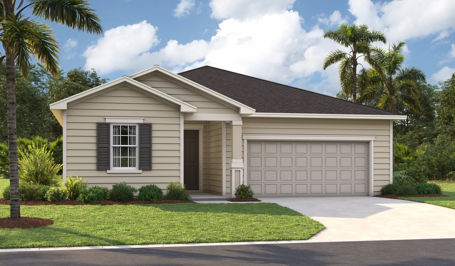 2-car Elevation K of the Augusta floor plan