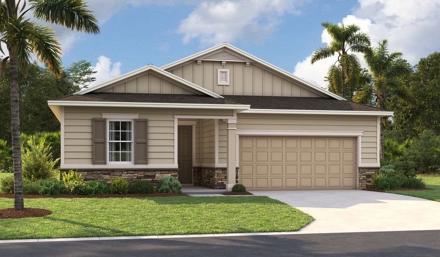 2-car Elevation M of the Augusta floor plan