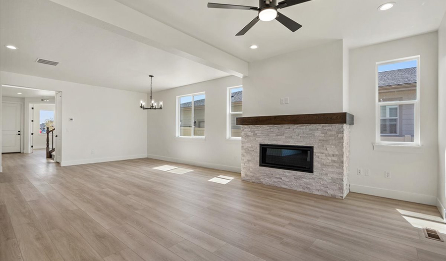 Great Room of the Bradford floor plan
