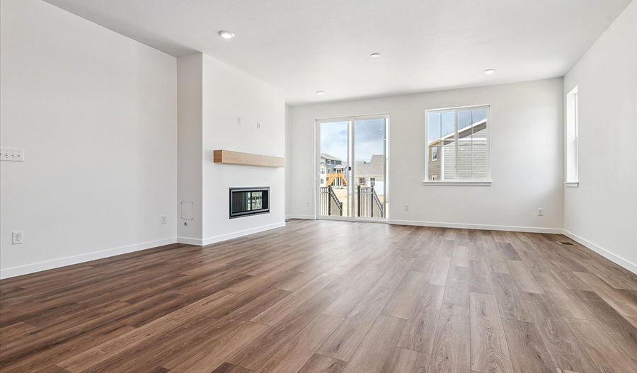 Great Room of the Arlington floor plan