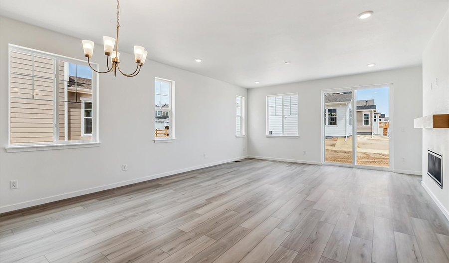 Great Room of the Arlington floor plan
