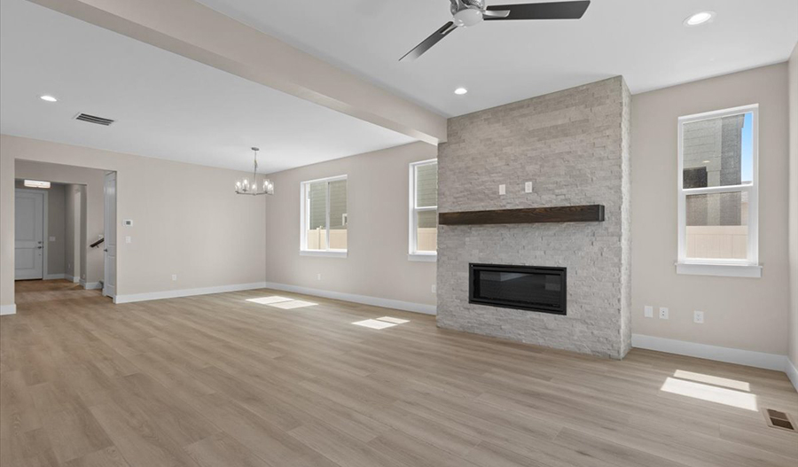 Great Room of the Bradford floor plan