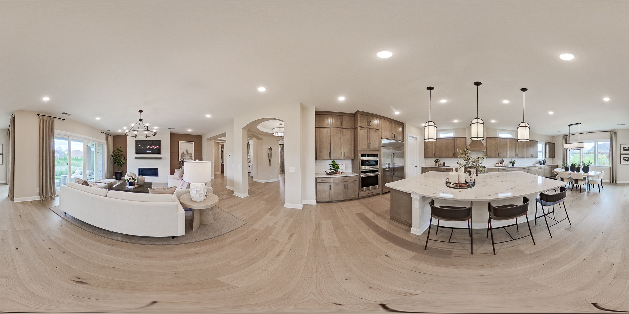 Kitchen and Great Room 360 VT JPG Kitchen and Great Room 360 VT JPG of the AugustPark floor plan