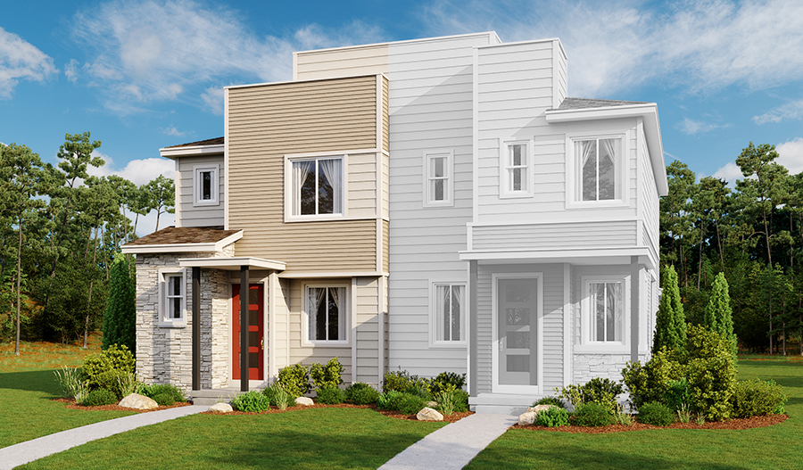 Master Elevation C of the Boston floor plan