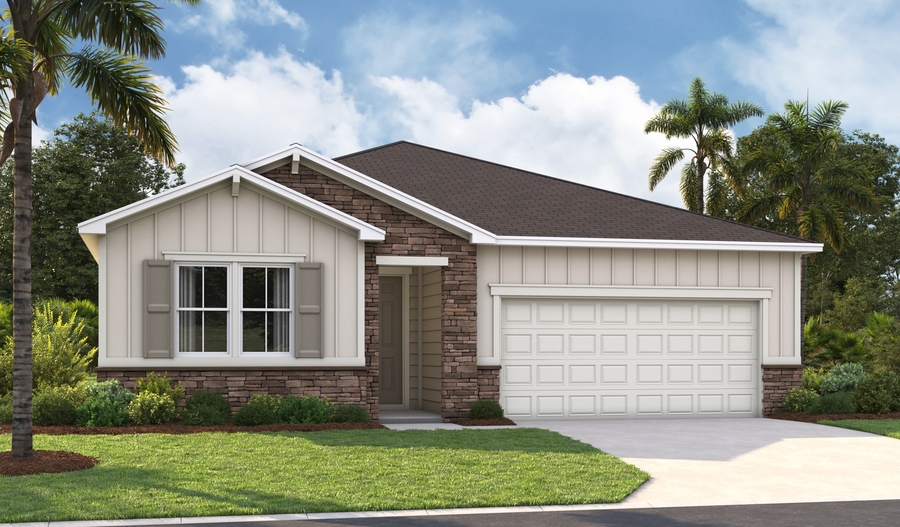 Master Elevation L of the AlanII floor plan