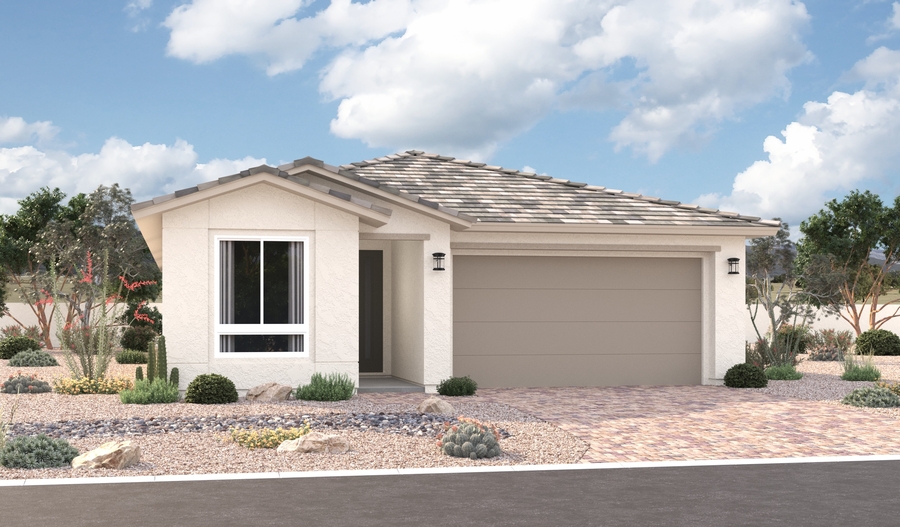 Elevation A of the Larimar floor plan