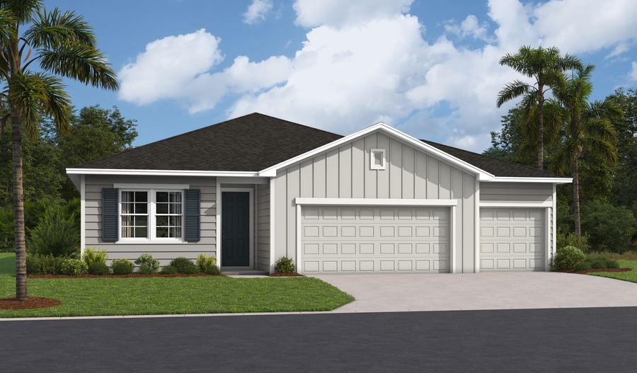 Master 3-car Elevation K of the Slate floor plan