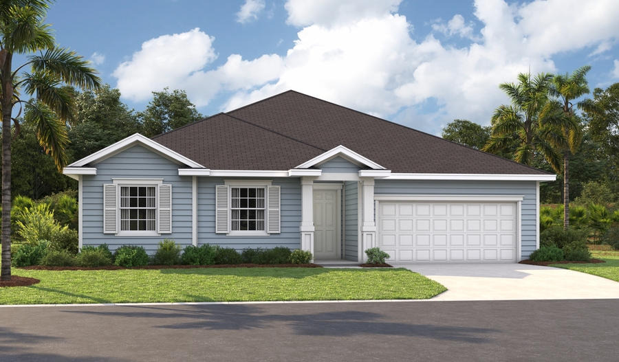 Master 2-car Elevation K of the Daniel floor plan