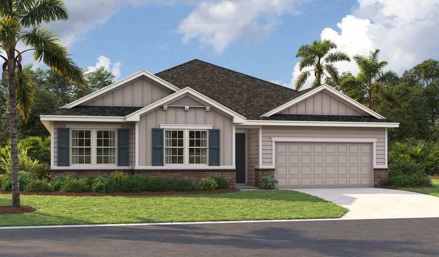 Master Elevation M of the Delaney floor plan