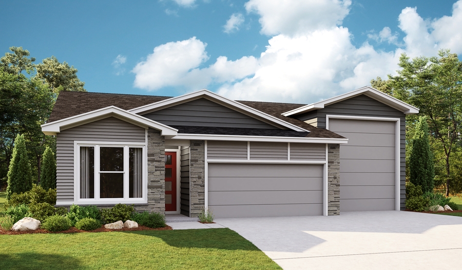 Elevation D of the Pewter floor plan