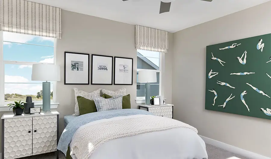 Bedroom of the Ouray floor plan