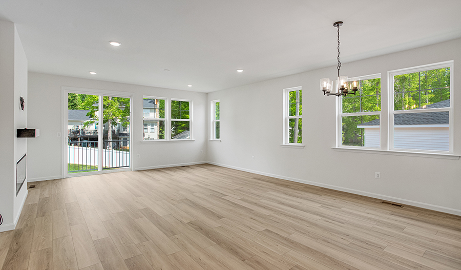 Great Room of the Arlington floor plan