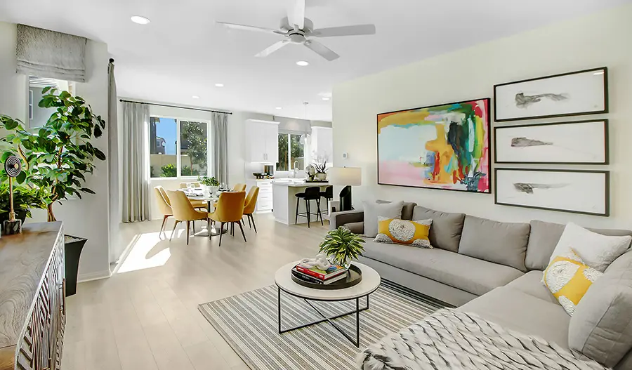 Great Room of the Leigh floor plan