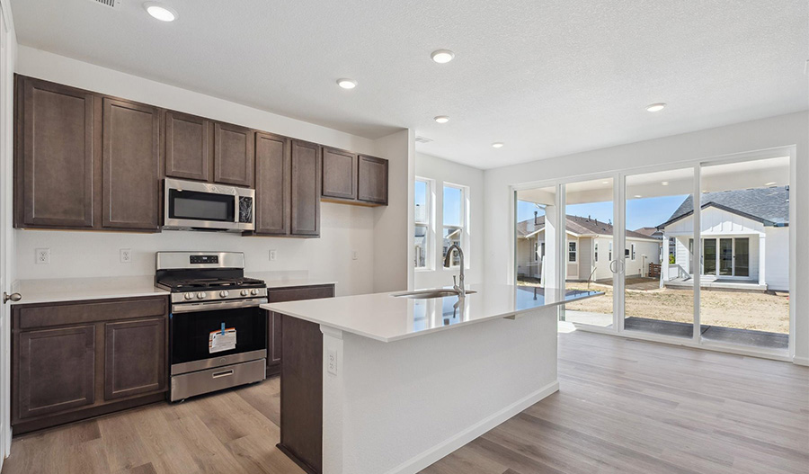 Kitchen of the CoralII floor plan