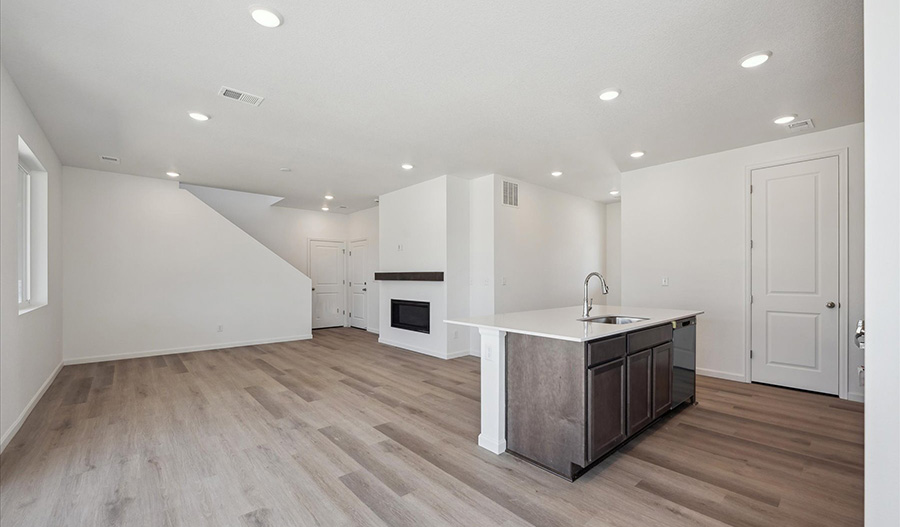 Kitchen of the CoralII floor plan