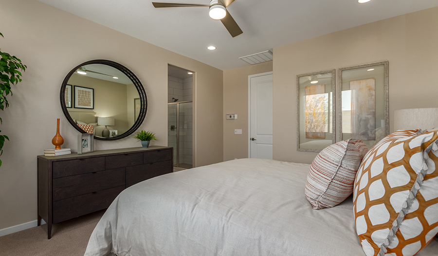 Bedroom of the Sunstone floor plan