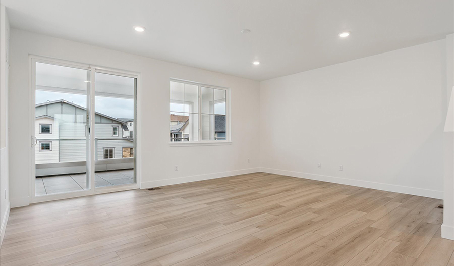 Great Room of the Linton floor plan
