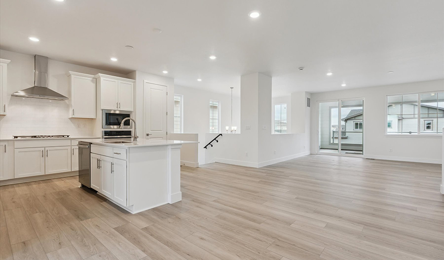Great Room of the Linton floor plan