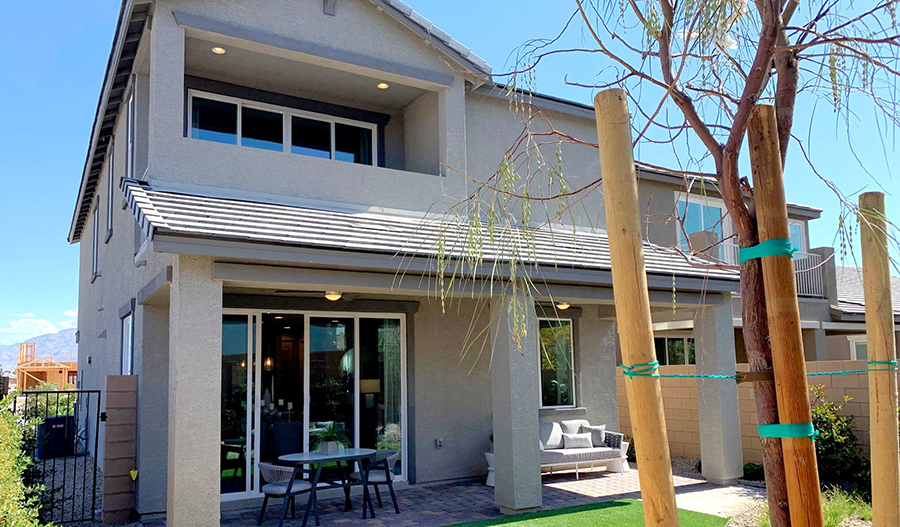 Rear Exterior of the Boxwood floor plan