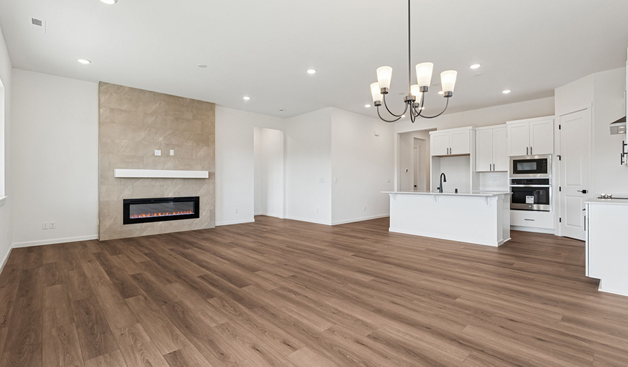 Great Room of the Arlington floor plan