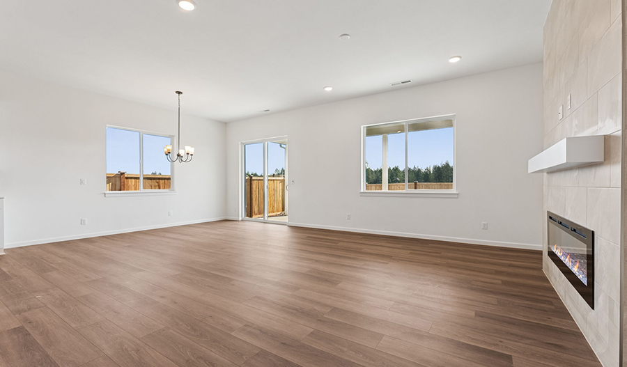Great Room of the Arlington floor plan