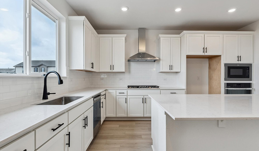 Kitchen of the Layla floor plan