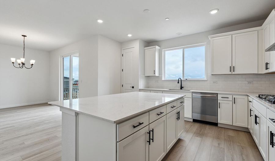 Kitchen of the Layla floor plan