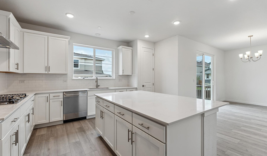 Kitchen of the Layla floor plan