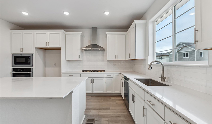 Kitchen of the Layla floor plan