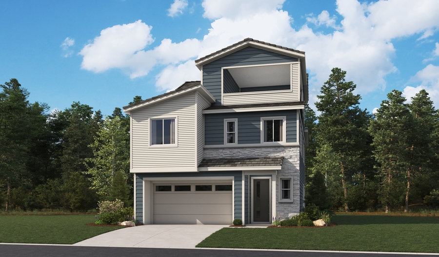 Elevation A of the Julien floor plan