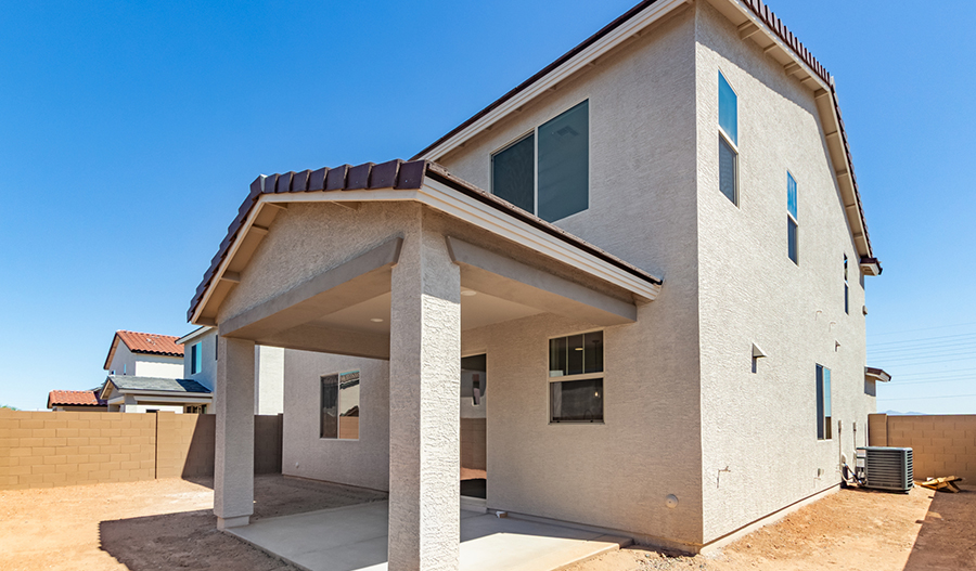 Rear Exterior of the Pearl floor plan
