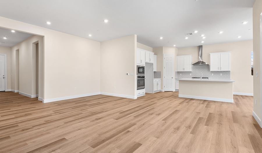Great Room of the Delaney floor plan