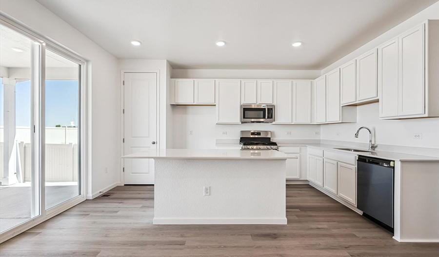 Kitchen  of the Juniper floor plan