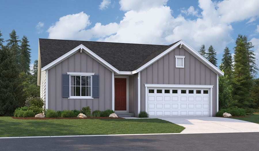 Elevation A of the Ponderosa floor plan