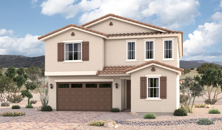 Elevation A of the Moonstone floor plan