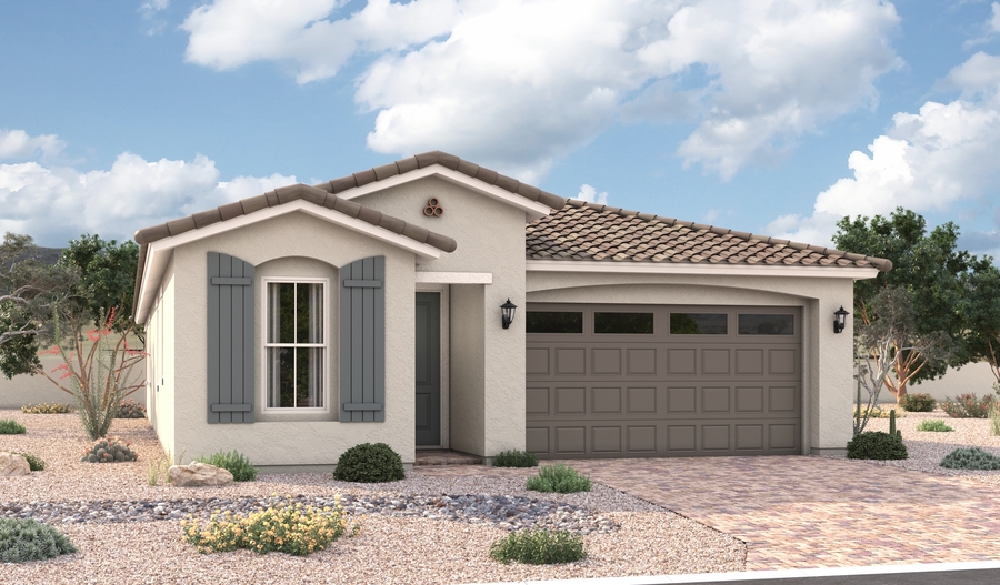 Elevation A of the Sapphire floor plan