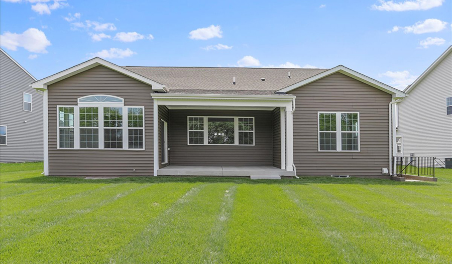 Rear Exterior of the Decker floor plan