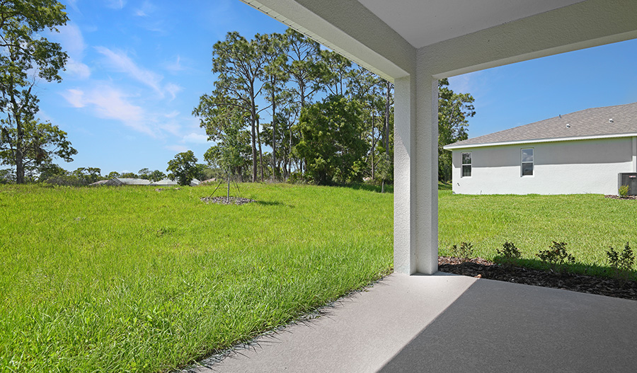 Patio of the Slate floor plan