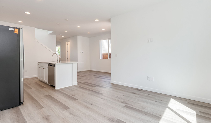 Great Room of the Valerie floor plan